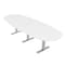 Skutchi Designs 45 in W, 120 in L, 29 in H, Engineered Wood Top, White HAR-BOVL-46X119-T-XD09 - alternate 1